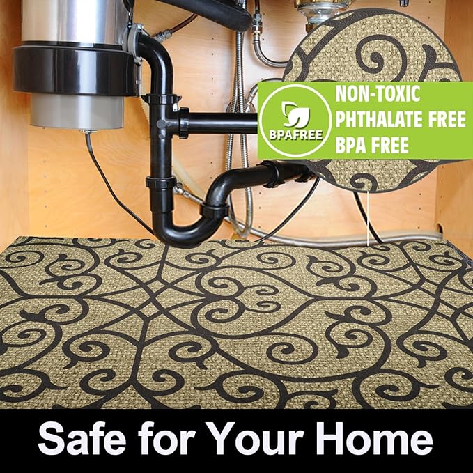 AiBOB Waterproof Under The Sink Mat, Absorbent Quick Dry Sink Liners Protect - Image 7