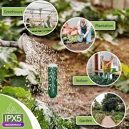 4-in-1 Wireless Soil Moisture Meter/Thermometer/Sunlight/Time, PH Paper - Image 5
