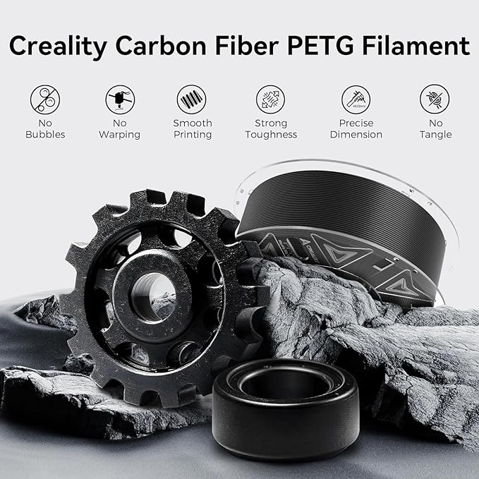 Official Creality Hyper PETG-CF Filament 1.75mm, High Speed Hyper PETG-CF - Image 2