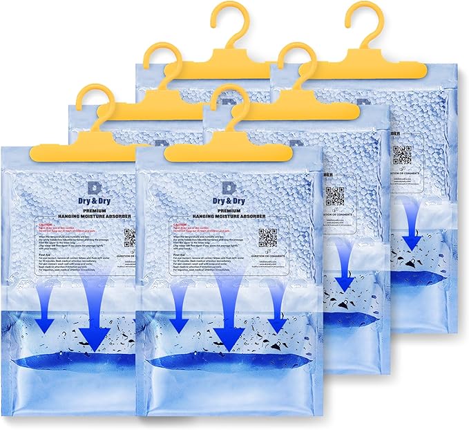 Dry & Dry 6 Packs Moisture Absorbers Dehumidifiers by DryDry