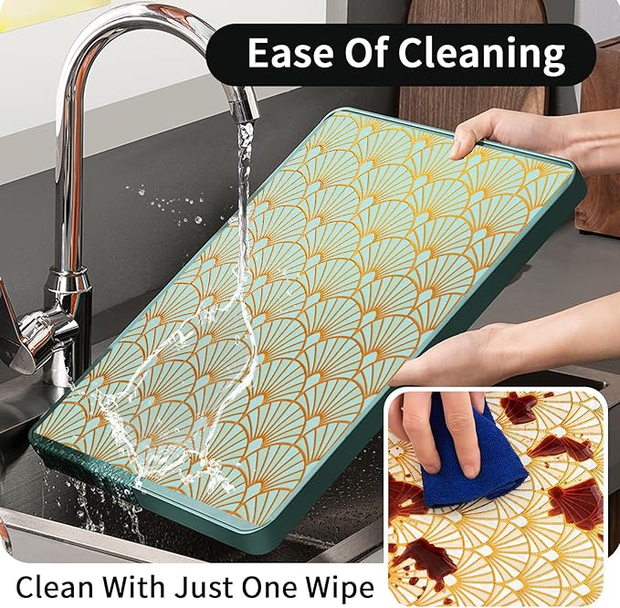 Drawer and Shelf Liner for Kitchen Cabinet: 17 in X 30 Ft Waterproof Shelf - Image 5