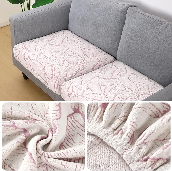 Fuloon Seat Cushion Covers, Stretch Couch Slipcovers Sofa Cushion Protective - Image 2