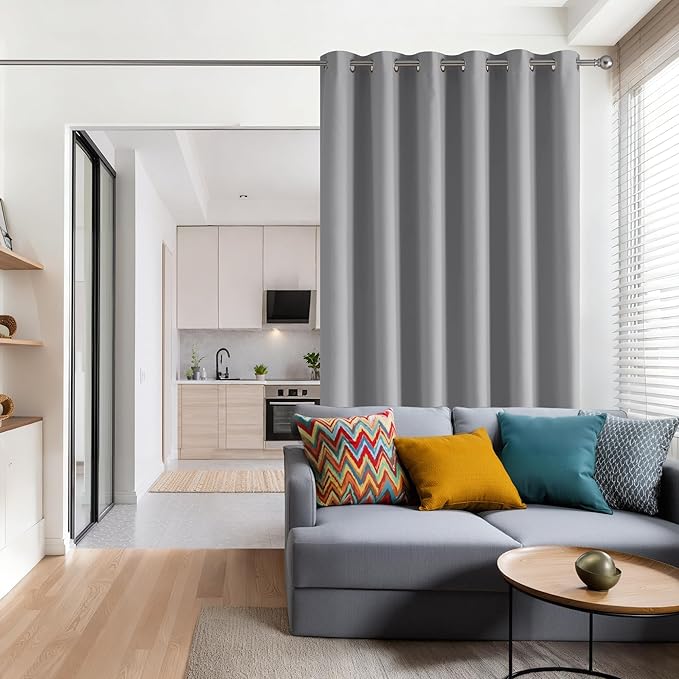 RYB HOME Blackout Thermal Insulated Curtains, Portable Curtain - Image 2