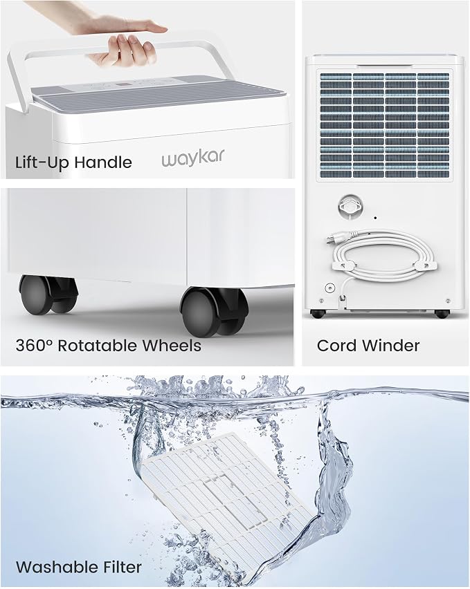 Waykar 150 Pint 2025 Energy Star Dehumidifier - Image 8