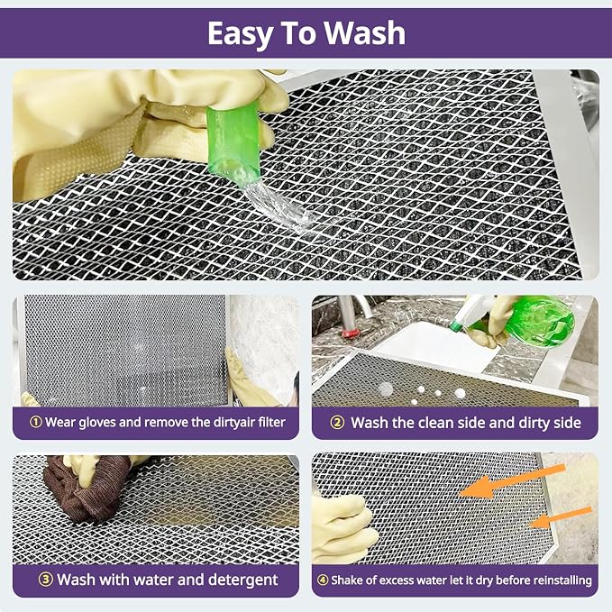 14x24x1 Furnace Filter-MERV8, Washable & Reusable Electrostatic Air Filter - Image 4