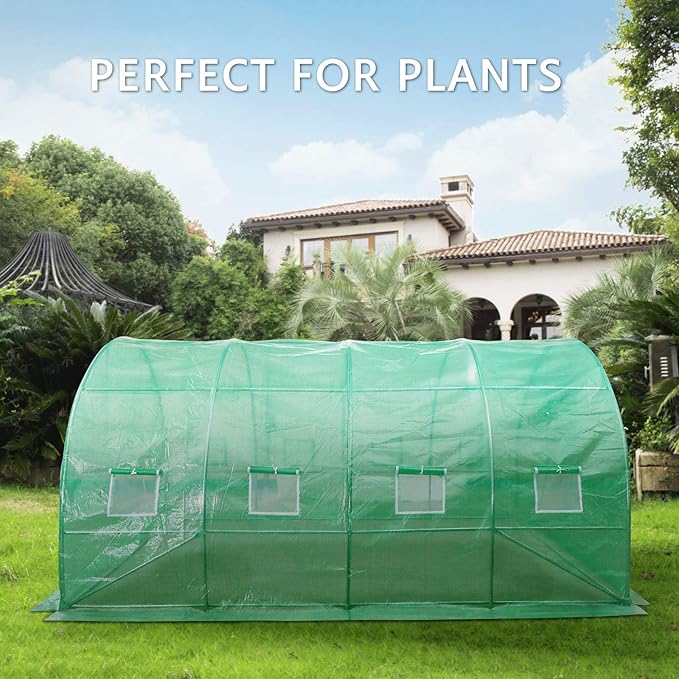 VIVOSUN 13x10x7 Ft. Large Walk in Greenhouse, Garden Plant Hot House - Image 2