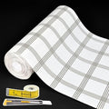 Shelf Liners for Kitchen Cabinets 12in x 30FT, Non Adhesive Drawer Liner White by Adwann