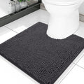 Smiry Luxury Chenille Toilet Rugs U-Shaped 20x20, Soft Absorbent Non-Slip by Smiry
