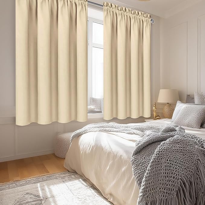 DWCN Blackout Curtains for Bedroom – Rod Pocket Thermal Insulated Noise - Image 3