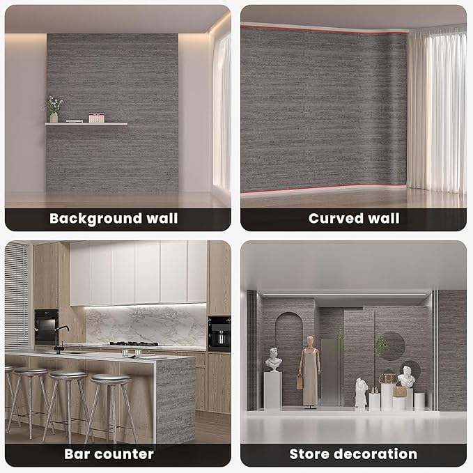 3D Wall Panels Peel and Stick – 23.82"x110" PVC Faux Texture, Self Adhesive - Image 3