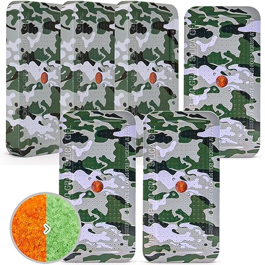 100 Gram Camouflage Gun Safe Dehumidifier Silica Gel Canister Rechargeable by Wisesorb