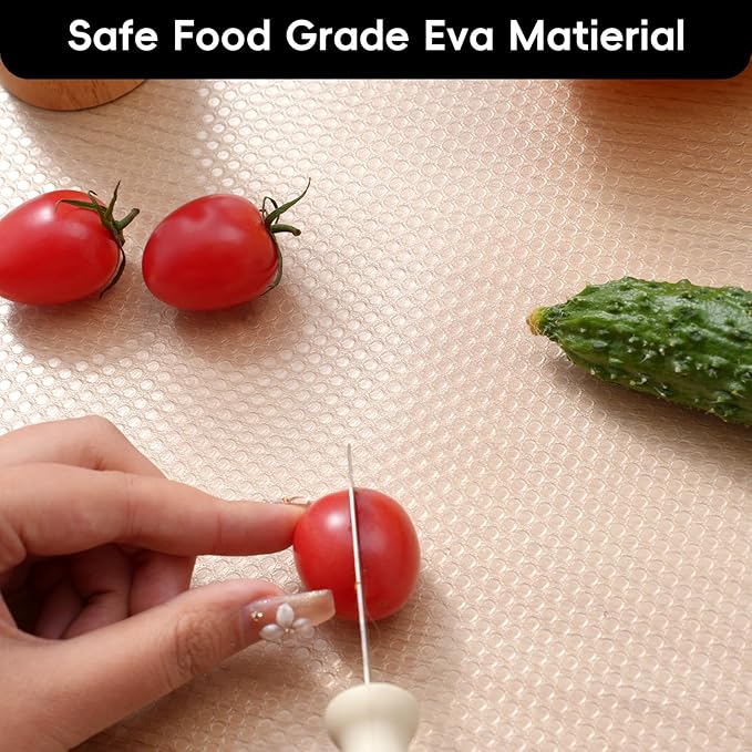 Shelf and Drawer Liner for Kitchen Cabinet，Non Adhesive Durable EVA Shelf Paper - Image 6