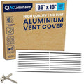 36x10 Inch Air Return Vent Cover Decorative – Premium Aluminum AC Vent Cover by LAMINAIRE