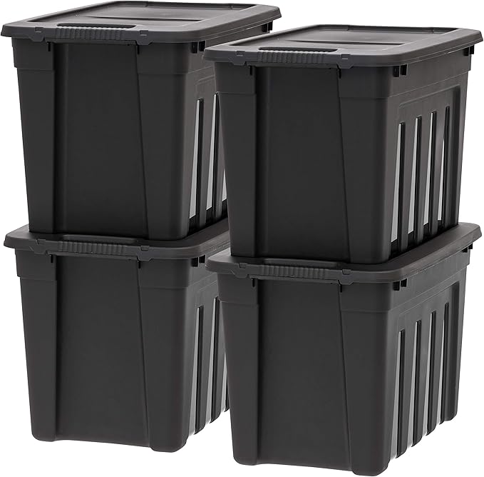 IRIS USA 20 Gallon Heavy Duty Storage Totes by IRISUSA