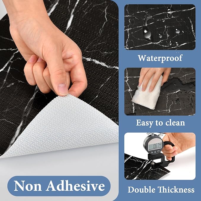 Drawer and Shelf Liner for Kitchen Cabinet: 23 in X 20 Ft Non Slip Waterproof - Image 3