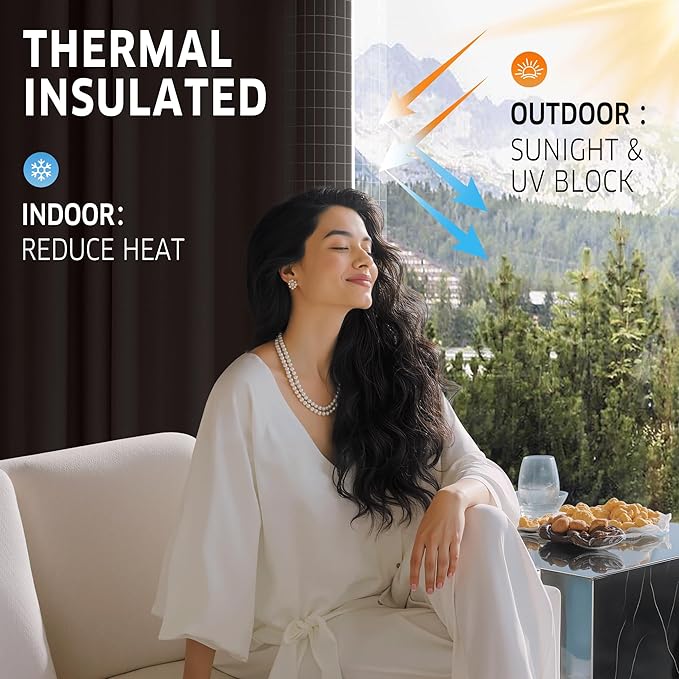 RYB HOME Outdoor Curtains for Patio - Image 3