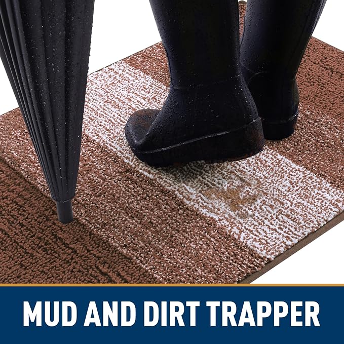 Smiry Dog Door Mat for Muddy Paws, Absorbs Moisture and Dirt, Low-Profile - Image 2