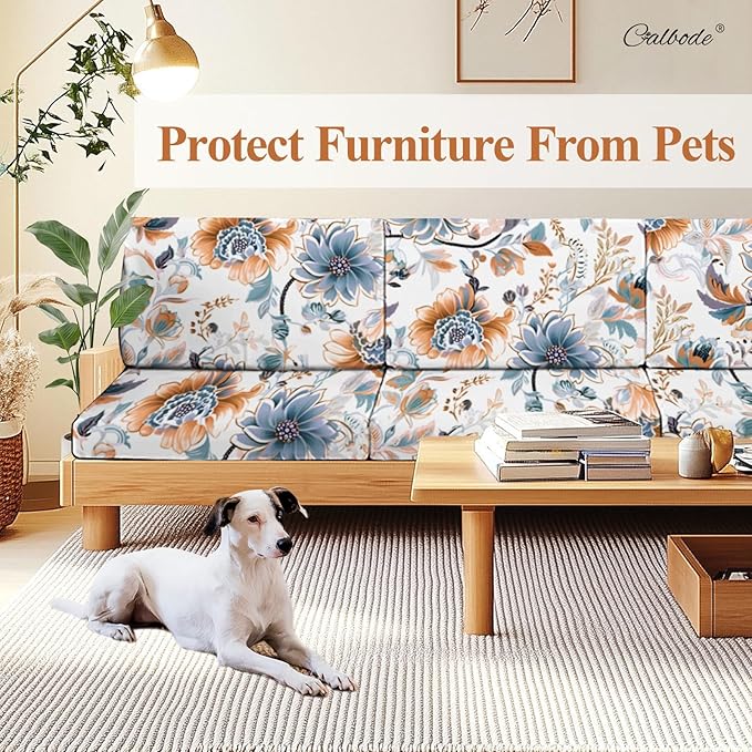 12Pcs High Elastic Digitally Printed Sofa Seat Cushion Cover - Image 5