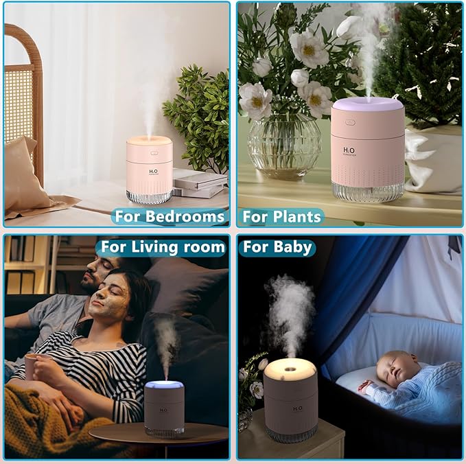 Colorful Mini Humidifier, USB Rechargeable Humidifier, small humidifier - Image 5