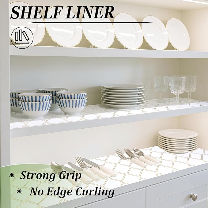 Kitchen Shelf Liner Non Slip 20 Inch X 20 Ft Cabinet Liners - Image 6