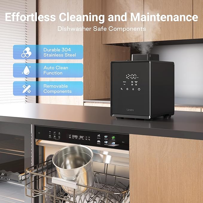 Stainless Steel Humidifier, 3L Warm Mist Humidifier, Easy Clean - Image 6
