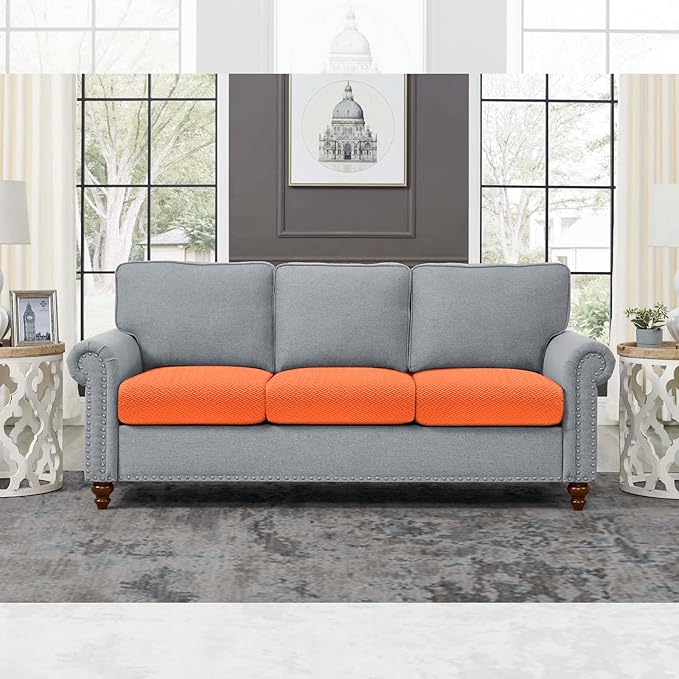 Fuloon Waterproof Couch Cushion Covers, Stretch Sofa Seat Cushion Slipcovers - Image 8