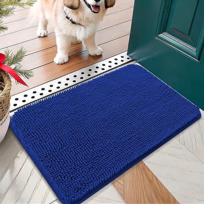 OLANLY Dog Door Mat for Muddy Paws 24x16, Absorbs Moisture and Dirt, Absorbent by OLANLY