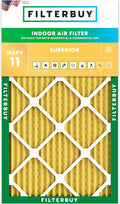 Filterbuy 12x25x1 Air Filter MERV 11 Superior Pet & Allergy Defense, by Filterbuy