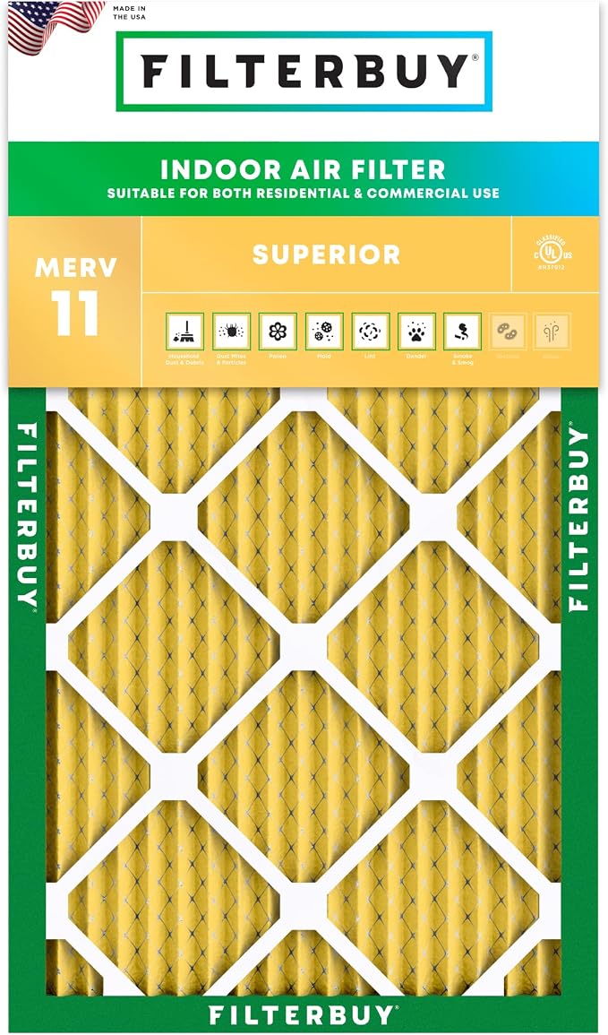 Filterbuy 16x36x1 Air Filter MERV 11 Superior Pet & Allergy Defense, by Filterbuy