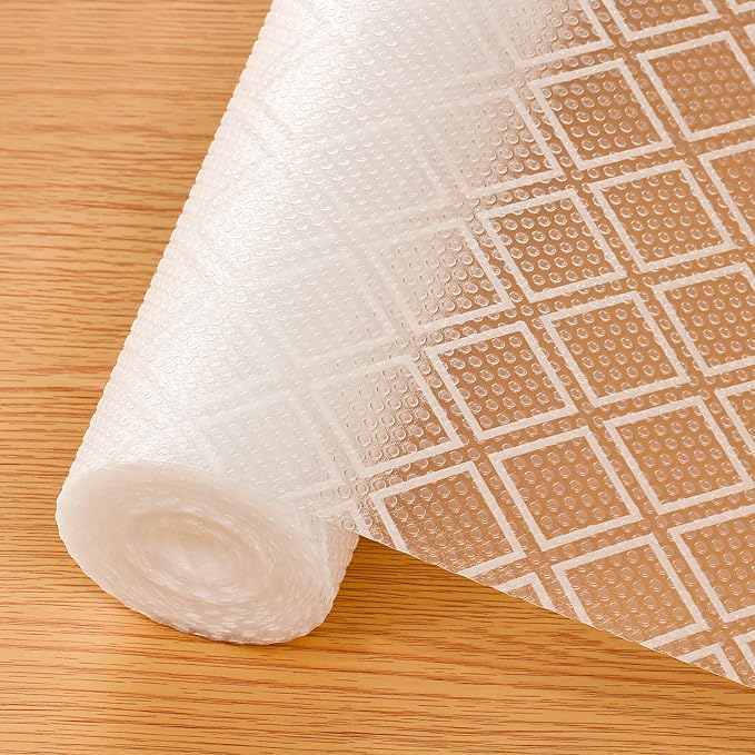 Shelf Liners for Kitchen Cabinets – Non Adhesive Drawer and Cabinet Liner by Cooyes