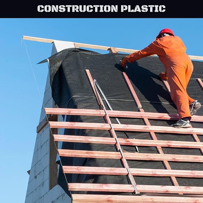 Plastic Sheeting 4 MIL Black Roll - Image 4