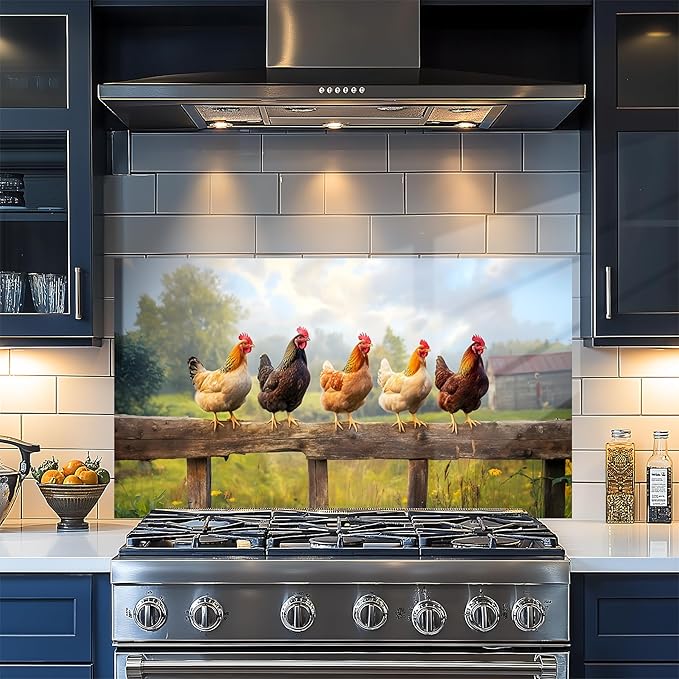 NYZE Kitchen Backsplash Stickers Waterproof Stove Backsplash Protector by GIVEYOUTHEBEST