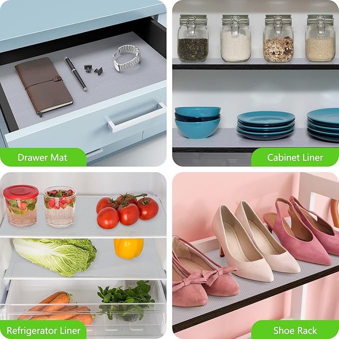 Shelf Liners for Kitchen Cabinet Refrigerator Liners Waterproof Kitchen - Image 2