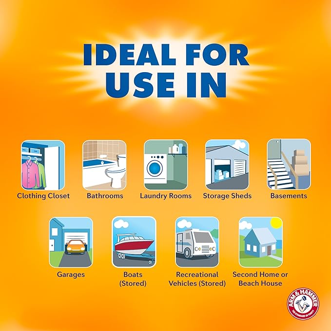 Arm & Hammer Clean Burst Moisture Absorber and Odor Eliminator Tubs, 14 oz. - Image 6