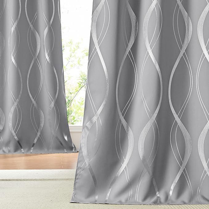 NICETOWN Blackout Curtains 84 inches Long, Microfiber Noise Reducing Thermal by NICETOWN