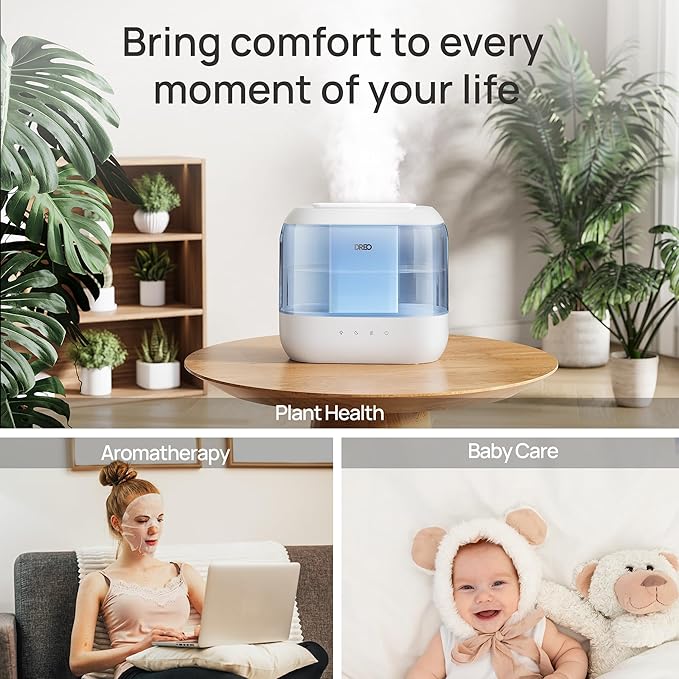 Dreo Humidifiers for Bedroom, 4L Top Fill for Large Room, 36H Runtime, 28 dB - Image 7