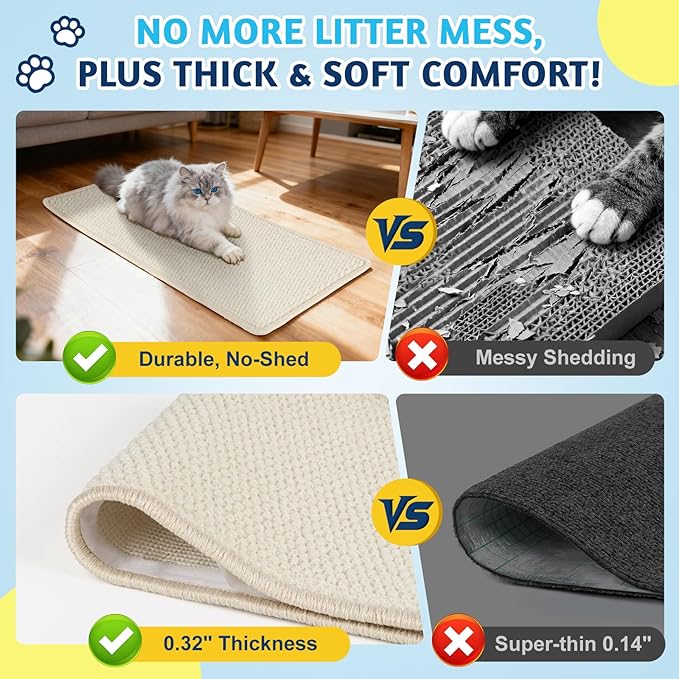 Door Protector from Cat Scratching 19.6" x 7.8" Cat Wall Corner Scratcher - Image 4