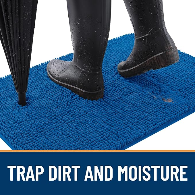 OLANLY Dog Door Mat for Muddy Paws 50x30, Absorbs Moisture and Dirt, Absorbent - Image 2