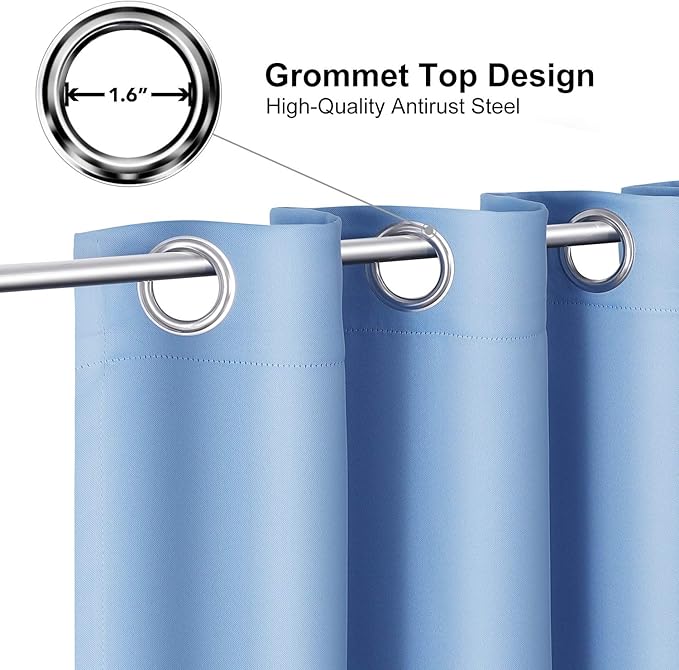 ChrisDowa Grommet Room Darkening Curtains - Image 2