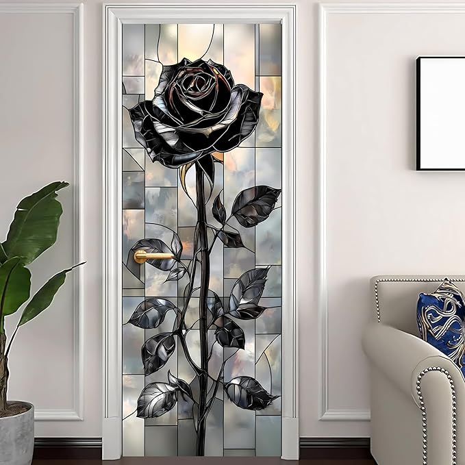 3D Door Stickers, Peel and Stick Vinyl Wallpaper, Self-Adhesive Mural Door Cover - Image 2