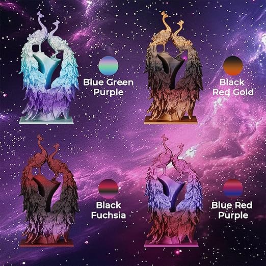 AMOLEN Silk PLA Filament Bundle, 3D Printer Filament Gradient 1.75mm Silk Shiny - Image 2