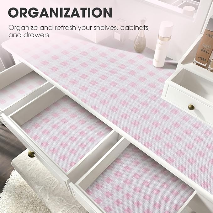Drawer and Shelf Liner, Non-Slip Kitchen Cabinet Liners Non-Adhesive Thick - Image 6