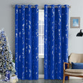 BUHUA Royal Blue Blackout Curtains Thermal Insulated Light Blocking Blackout by BUHUA