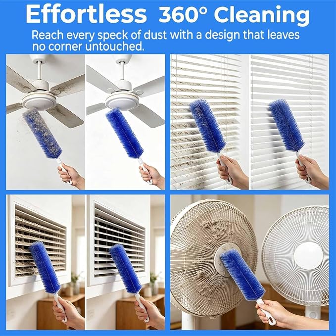Bendable Microfiber Head, Reusable Dust Remover, 90° Flexible Ceiling & Fan - Image 4