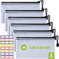 Plastic Mesh Zipper Pencil Pouches, A6 Size Zipper Documents Pouch Document by AstenInc