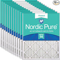 Nordic Pure 20x24x1 Pleated MERV 14 Air Filters 12 Pack by NordicPure