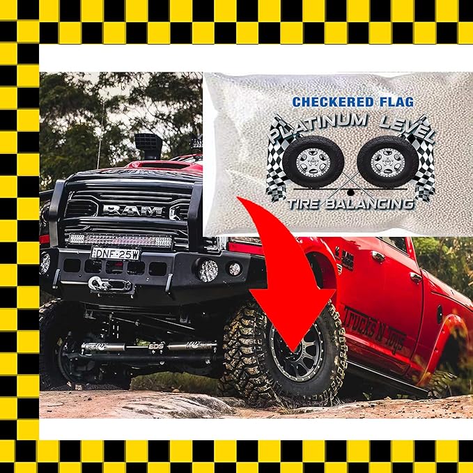 Checkered Flag Tire Balance Beads 4-5oz Bags Kit, Balancing Beads, is Compatible - Image 4
