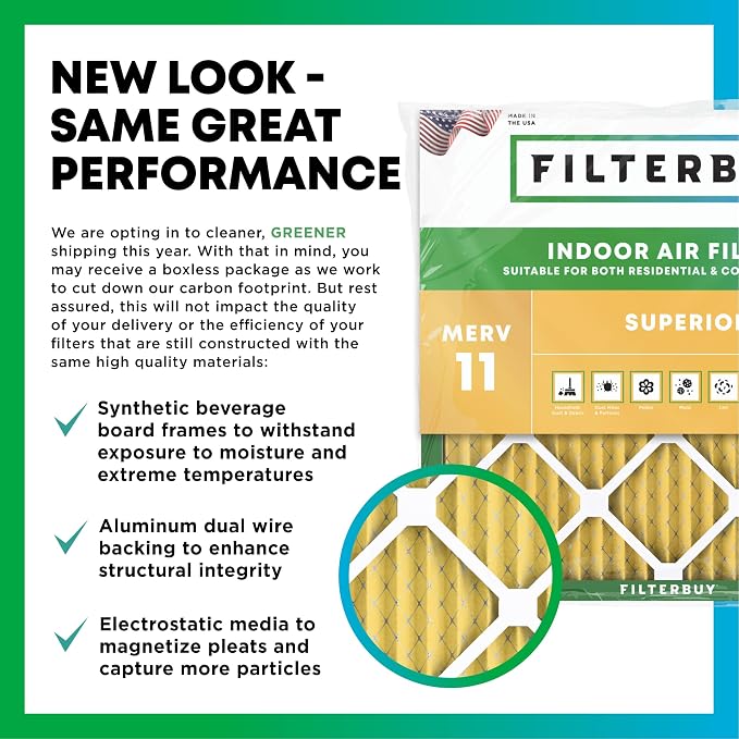 Filterbuy 18x30x2 Air Filter MERV 11 Superior Pet & Allergy Defense, - Image 3