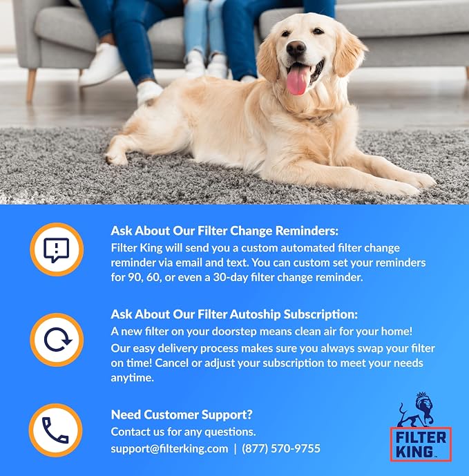 Filter King 16.25x21x1 Air Filter Dust & Allergy Control AC Furnace Filters - Image 5