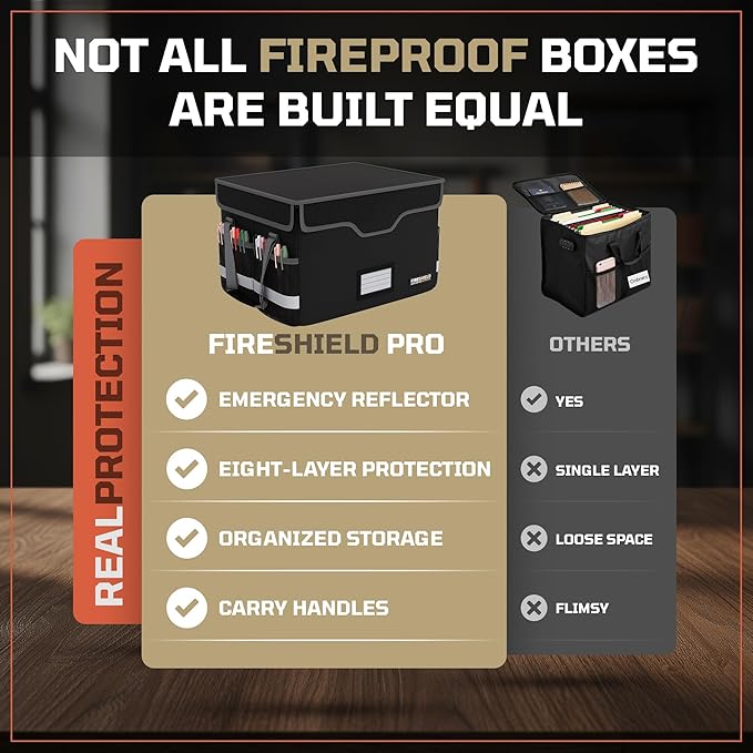 FIRESHIELD PRO 5200°F Fireproof Document Box - Image 7
